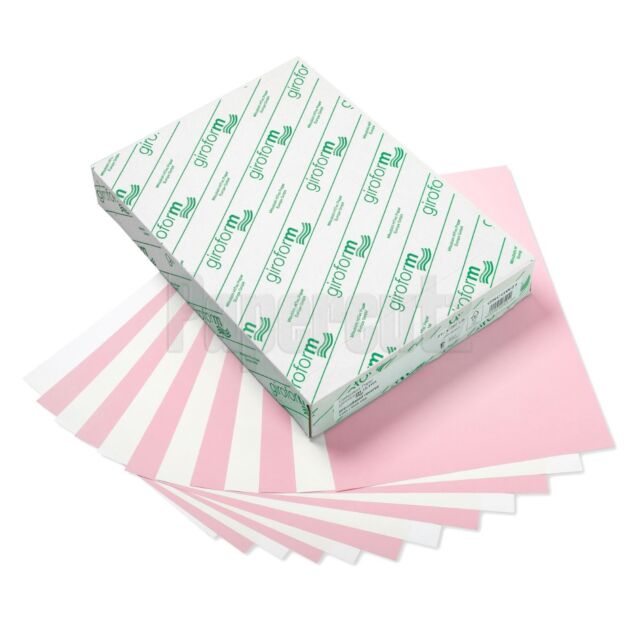 Carbonless Paper NCR A4 Invoice 2 Part Sets White | Pink Pack Size : 250 Sets 1 Box