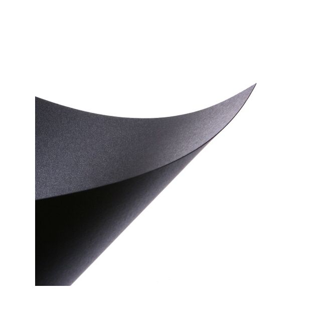 12x12 Onyx Black Pearlescent Paper 120GSM Double Side Pack Size : 12 Sheets
