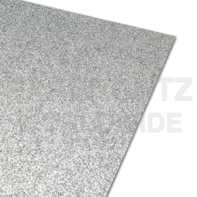 A4 Silver Glitter Card 250GSM None Shed : Pack Size 5 Sheets