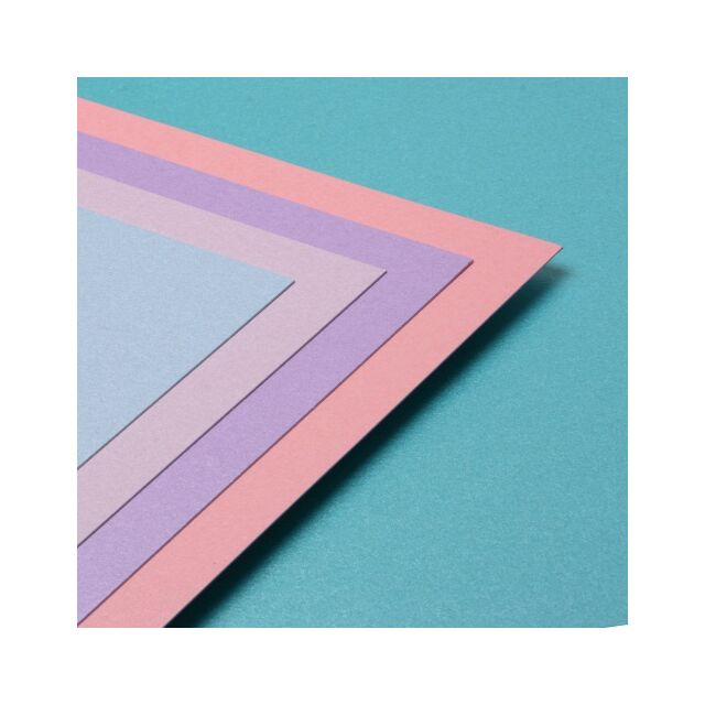 A4 Spring Pastels Pearlescent Card Assorted Colours Single Side Pack Size : 5 Sheets
