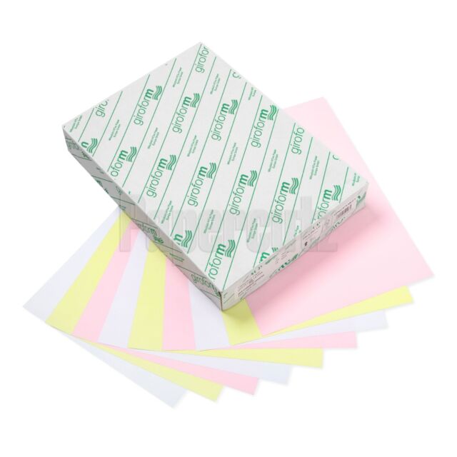 A5 3 PART NCR PAPER WHITE/YELL/PINK Giroform - 3340 Sets