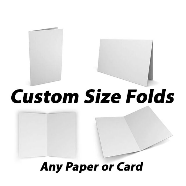 Custom Paper Creasing Card or Paper Pre Creased - Single Crease