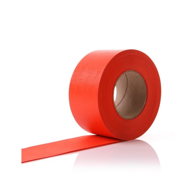 Display Paper Border Roll Fire Orange 50M x 48mm - Dura Freize Embossed Pack Size : 2 Rolls
