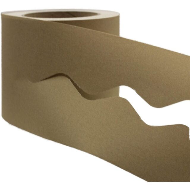 Mocha Brown Display Border Roll Scalloped Edge Paper 100 Metre Pack Size : 1 Roll