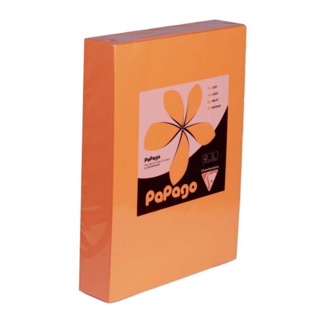 A4 Paper 80GSM Fluorescent Orange Pack Size : 100 Sheets