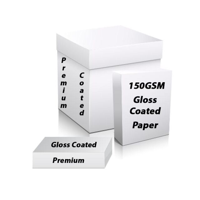 A4 White Gloss Printer Paper 150GSM - Two Side Coated Pack Size : 50 Sheets