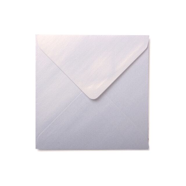 Snow White 155mm Square Pearlised Envelope Centura Pack Size : 50 Envelopes