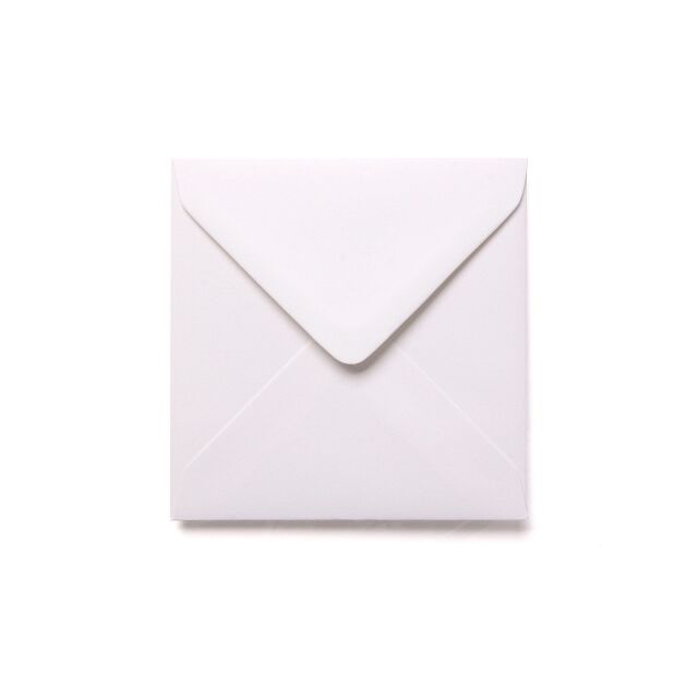 Square Wedding Invitation Envelopes White Hammer Texture 130mm Pack Size : 50 Envelopes