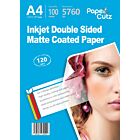 A4 Photo Paper Inkjet Matte 120GSM Double Side - 100 Sheets